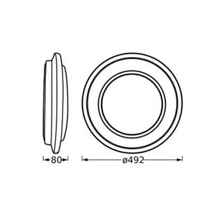 OSRAM Lampa sufitowa LED ORBIS BERLIN, chromowy / srebrny, metal - Lampy sufitowe - miniaturka - grafika 1