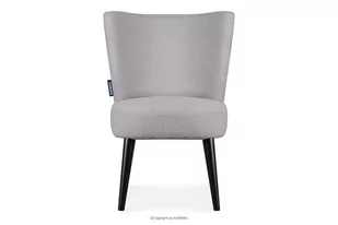 Fotel na wysokich nogach do salonu boucle jasny szary APPA Konsimo - Fotele - miniaturka - grafika 1