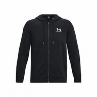 Bluzy sportowe męskie - Męska bluza Under Armour Essential Fleece FZ Hood Rozmiar: XXL / Kolor: czarny - miniaturka - grafika 1