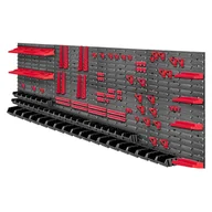 Pozostałe wyposażenie warsztatu - Tablica warsztatowa Lokke 132 elementy 232 x 78  cm, czarna - miniaturka - grafika 1