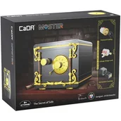 Klocki - Klocki Konstrukcyjne CaDA The Secret of Safe Tajemnica Bezpieczeństwa Sejf Bezpieczna Skrytka czarny Bank 442 elementy - miniaturka - grafika 1