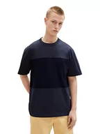 Koszulki męskie - TOM TAILOR Denim Koszulka męska 1036460, 10668-Sky Captain Blue, XS, 10668 - Sky Captain Blue, XS - miniaturka - grafika 1