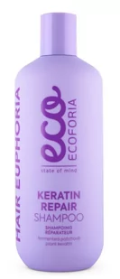 Ecoforia. Hair Euphoria. Regenerujący - Szampon do włosów z keratyną 400 ml - Szampony do włosów - miniaturka - grafika 1