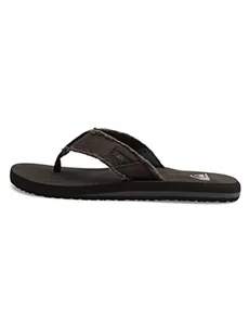 Quiksilver Męskie klapki japonki Monkey Abyss, czarny, czarny, brązowy, Xkc, 47 EU - Klapki i japonki męskie - miniaturka - grafika 1
