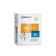 Włosy, skóra, paznokcie - MEDICINAE Novativ Cynk+C+D3 immuno, kaps., 60 szt - miniaturka - grafika 1