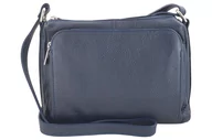 Torebki damskie - Barberini's, Listonoszka damska, z kieszeniami, granatowa - miniaturka - grafika 1