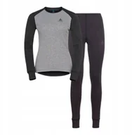 Bielizna sportowa damska - Komplet bielizny damskiej Odlo Set ACTIVE WARM ECO Special Set roz. M Szary - miniaturka - grafika 1