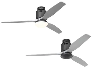 Energooszczędny wentylator sufitowy Aerodynamix Eco 132 cm bazaltowo-szary / srebrny - Wentylatory sufitowe - miniaturka - grafika 1