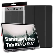 Pozostałe akcesoria do telefonów - Etui ochronne do Samsung Galaxy Tab S9 FE+ 12.4" Alogy Book Cover Case obudowa na tablet Czarne - miniaturka - grafika 1