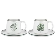 Filiżanki - Filiżanka porcelanowa ze spodkiem Florina Jungle 240 ml - miniaturka - grafika 1