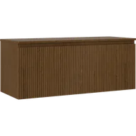 Szafki łazienkowe - Mexen Rivel szafka łazienkowa podumywalkowa 120 cm z blatem, 1 szuflada, ryflowana , orzech - 91A20-12047-1-BFC86 - miniaturka - grafika 1