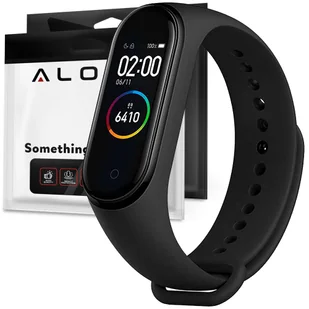 Opaska Alogy Soft Band pasek silikonowy do Xiaomi Mi Band 5 / 6 / 6 NFC / 7 Czarny - Akcesoria do smartwatchy - miniaturka - grafika 9