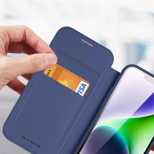 Etui Dux Ducis Skin X Pro do Apple iPhone 15 magnetyczny pokrowiec MagSafe z klapką - niebieski - Pozostałe akcesoria do telefonów - miniaturka - grafika 8