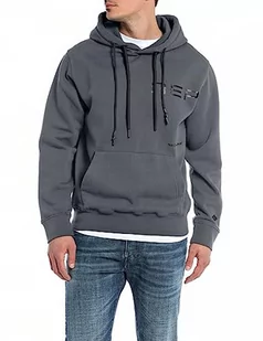 Replay Męska bluza z kapturem, Titanium 291, XL - Bluzy męskie - miniaturka - grafika 1