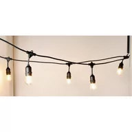 Lampy ogrodowe - Girlanda ogrodowa LED FIORI ozdobna 15m + 15 żarówek barwa ciepła na taras - miniaturka - grafika 1