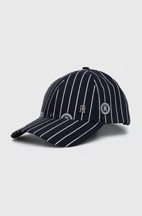 Tommy Hilfiger czapka z daszkiem kolor granatowy wzorzysta - Czapki męskie - miniaturka - grafika 1