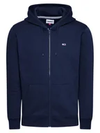 Bluzy męskie - TOMMY JEANS bluza granatowa zapinana na zamek Black Iris, Rozmiar L - miniaturka - grafika 1