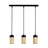 Lampy sufitowe - Britop Loftowa LAMPA wisząca ANNICK 1419304 drewniana OPRAWA tuby zwis - miniaturka - grafika 1