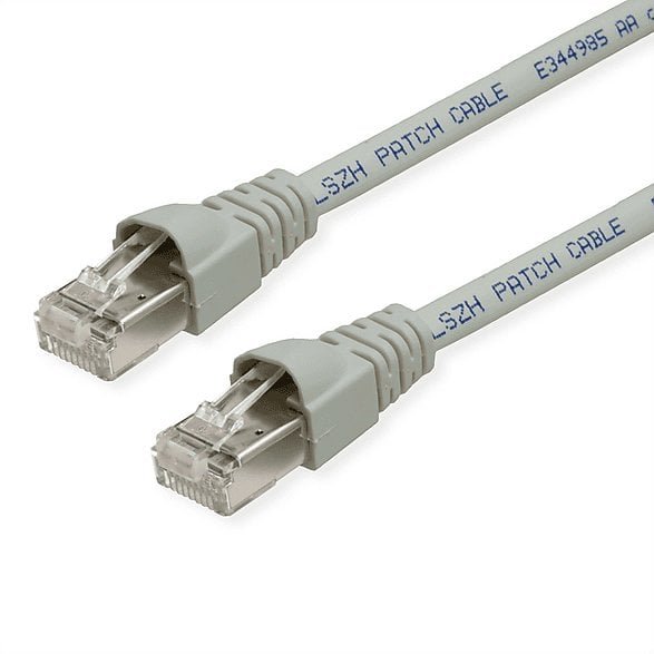 TELEGÄRTNER RJ45 Patch Cord S/FTP, Cat.6A, LSZH, szary, 8 m