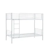 Łóżka dla dzieci i młodzieży - Bunky 90 Biały Halmar Łóżko Piętrowe Halmar - miniaturka - grafika 1
