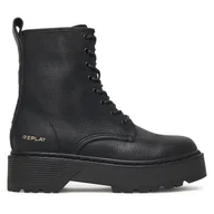 Botki damskie - Trapery REPLAY Luisa GWL63 .000.C0086S Czarny - miniaturka - grafika 1