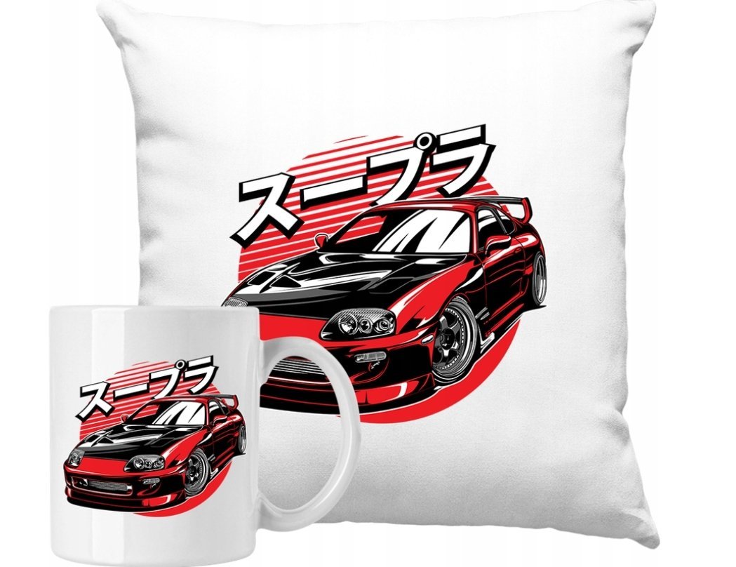 ZESTAW PODUSZKA + KUBEK Szybkie Auta Motoryzacja JDM Pomysł Na Prezent #5