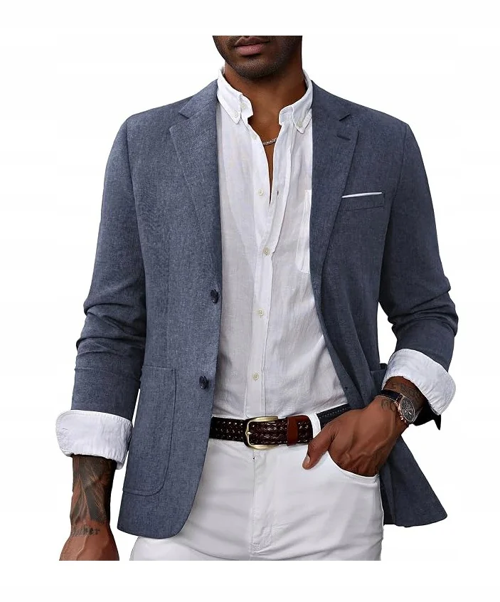 MARYNARKA MĘSKA XL regular fit elegancka casual klasyczna niebieska