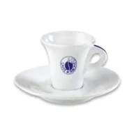 Filiżanki - Zestaw 6 Porcelanowych Filiżanek z Spodkami Borbone - Białe - miniaturka - grafika 1
