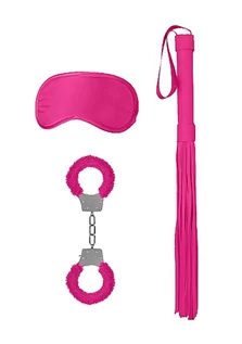 Biżuteria erotyczna - Ouch! Ouch! Introductory Bondage Kit #1 Pink Zestaw BDSM Różowy - grafika 1