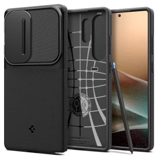 Etui do Samsung Galaxy S25 Ultra Black Spigen Optik Armor - Etui i futerały do telefonów - miniaturka - grafika 1