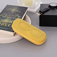 Akcesoria do okularów - Etui na okulary na zamek ET-120 żółte - miniaturka - grafika 1