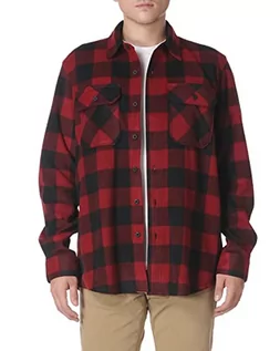 Koszule męskie - Wrangler Męska koszula z długim rękawem Plaid Fleece Shirt Jacket Button-Down - grafika 1