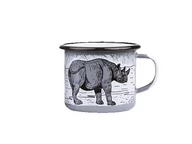 Kubki - Kubek emaliowany, szary Rhino - miniaturka - grafika 1