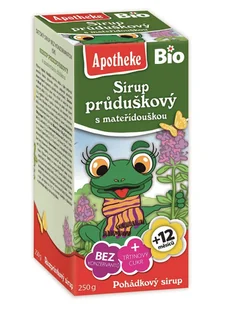 APOTHEKE, Syrop Dla Dzieci Z Tymianku I Dzikiej Róży Bio, 250 G - Przeziębienie i grypa - miniaturka - grafika 1