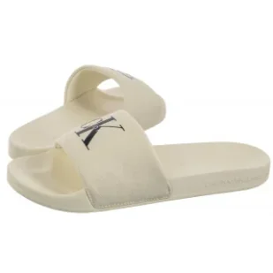 Klapki Slide Monogram Wn Logo Ck Sweet Corn YW0YW01967 AD6 (CK675-a) Calvin Klein - Klapki i japonki damskie - miniaturka - grafika 1