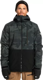 Kurtki męskie - kurtka zimowa męska QUIKSILVER MISSION PRINTED BLOCK JACKET Spray Camo True Black - KVJ3 + transport bezpłatny - grafika 1