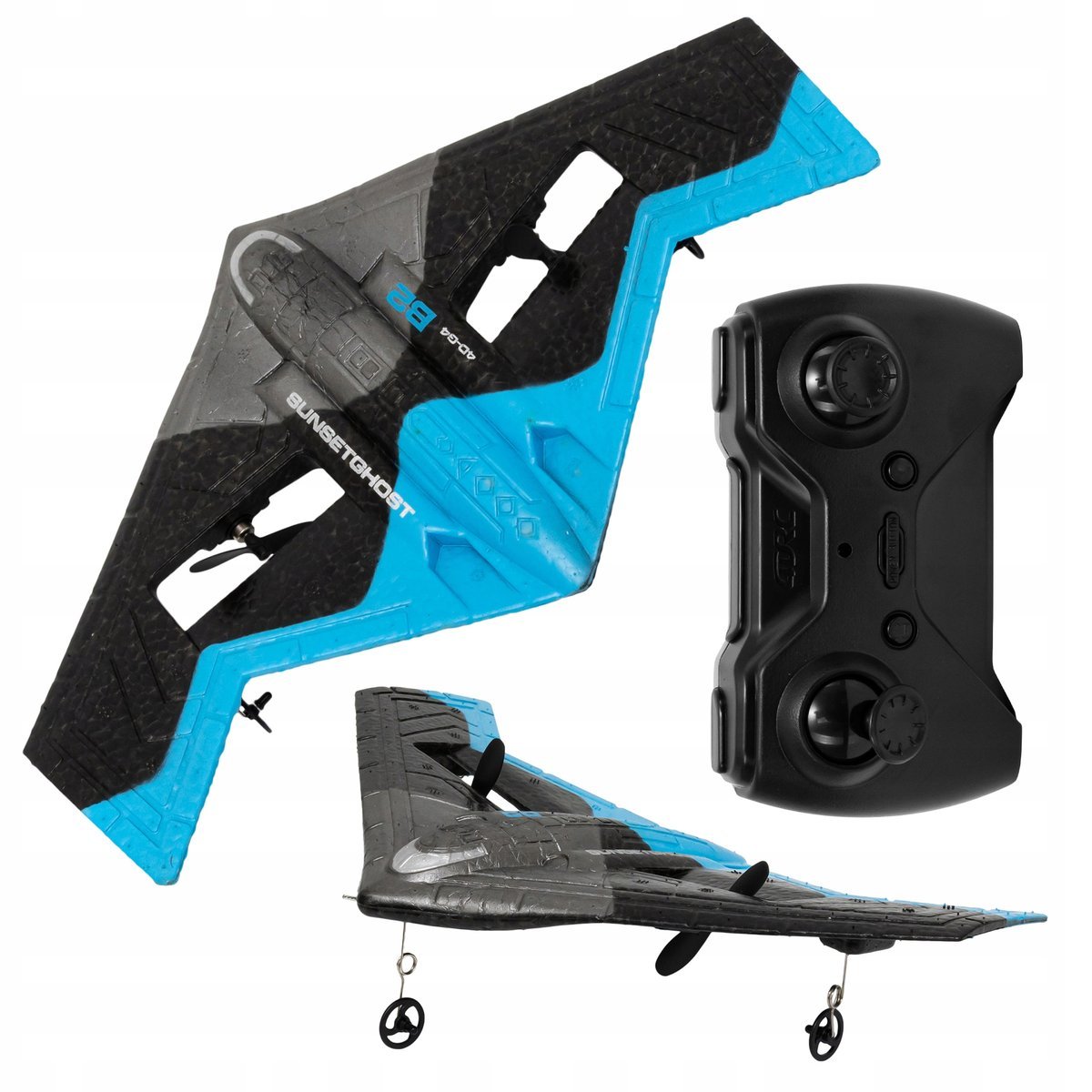 Myśliwiec Samolot Zdalnie Sterowany Dwusilnikowy Led Akumulator + Pilot