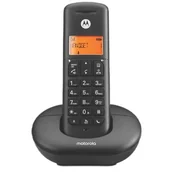 Telefony stacjonarne - MOTOROLA E201 DECT Czarny - miniaturka - grafika 1