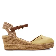 Espadryle damskie - Espadryle Wrangler Bela Women Semi Wedge 20241055.85A Żółty - miniaturka - grafika 1
