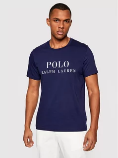 Koszulki męskie - Ralph Lauren Polo T-Shirt Crw 714830278008 Granatowy Regular Fit - grafika 1