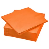 Dekoracje i nakrycia stołu na imprezę - Serwetki 33x33 cm pomarańczowe 20 szt. - miniaturka - grafika 1