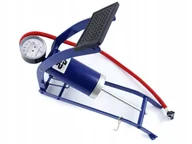 Akcesoria motoryzacyjne - POMPKA NOŻNA DO KÓŁ SAMOCHODOWA NIEBIESKA METALOWA DO MOTORU ROWERU PIŁEK - miniaturka - grafika 1