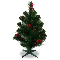 Choinki - Choinka sztuczna dekorowana jarzębiną i szyszkami 45 cm - miniaturka - grafika 1