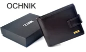 Portfele - OCHNIK brązowy skórzany portfel męski SL-191-89 SL 191 89 - miniaturka - grafika 1