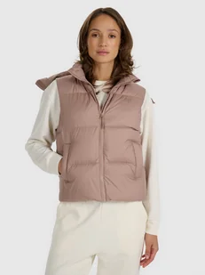 4F Bezrękawnik puchowy z naturalnym wypełnieniem damski - beżowy L - Kurtki damskie 4F Bezrękawnik puchowy z naturalnym wypełnieniem damski - beżowy L - Kurtki damskie - miniaturka - grafika 1