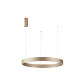 Lampy sufitowe - Złote koło LED ⌀60 PND-56215-060RPP-GD-3KS4K-TRDIMM z serii BRASCO DOWN - miniaturka - grafika 1