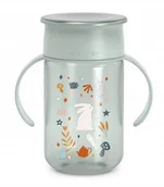 Kubki dla dzieci - SUAVINEX - 402793-KUBEK TRENINGOWY 360* 340ML/NIEKAPEK/12M+/MIĘTOWY/WONDERLAND - miniaturka - grafika 1