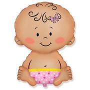 Baby shower i roczek - FLX Balon foliowy Dzidziuś dziewczynka - 62 cm - 1 szt. 901752 - miniaturka - grafika 1