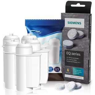 Zestaw Siemens, Filtr Aqualogis AL-Inte 5szt, Siemens Tabletki TZ80001 - Akcesoria i części do ekspresów do kawy - miniaturka - grafika 1
