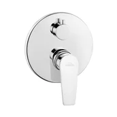 Baterie wannowe i prysznicowe - Invena Dokos Bateria prysznicowa podtynkowa chrom BP-19-CO2-A - miniaturka - grafika 1